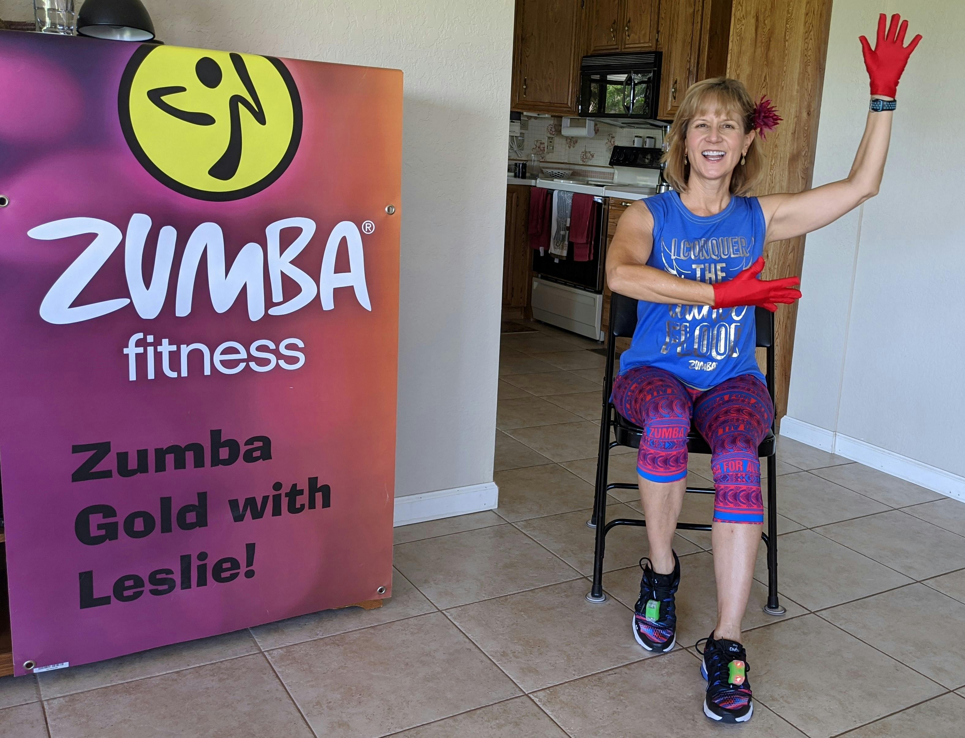 Zumba Gold CHAIR with Leslie Virtual Online Zumba® Classes