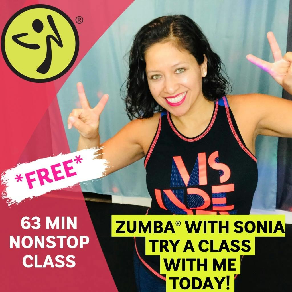 ⚡️FREE⚡️Zumba w\SONIA | Virtual Online Zumba® Classes