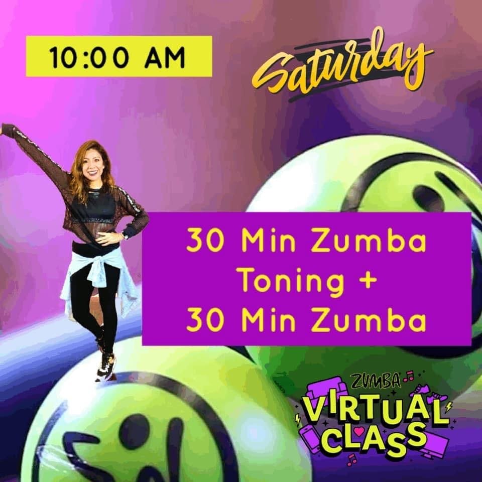 💃Saturday Toning + Zumba🔥💪 Virtual Online Zumba® Classes