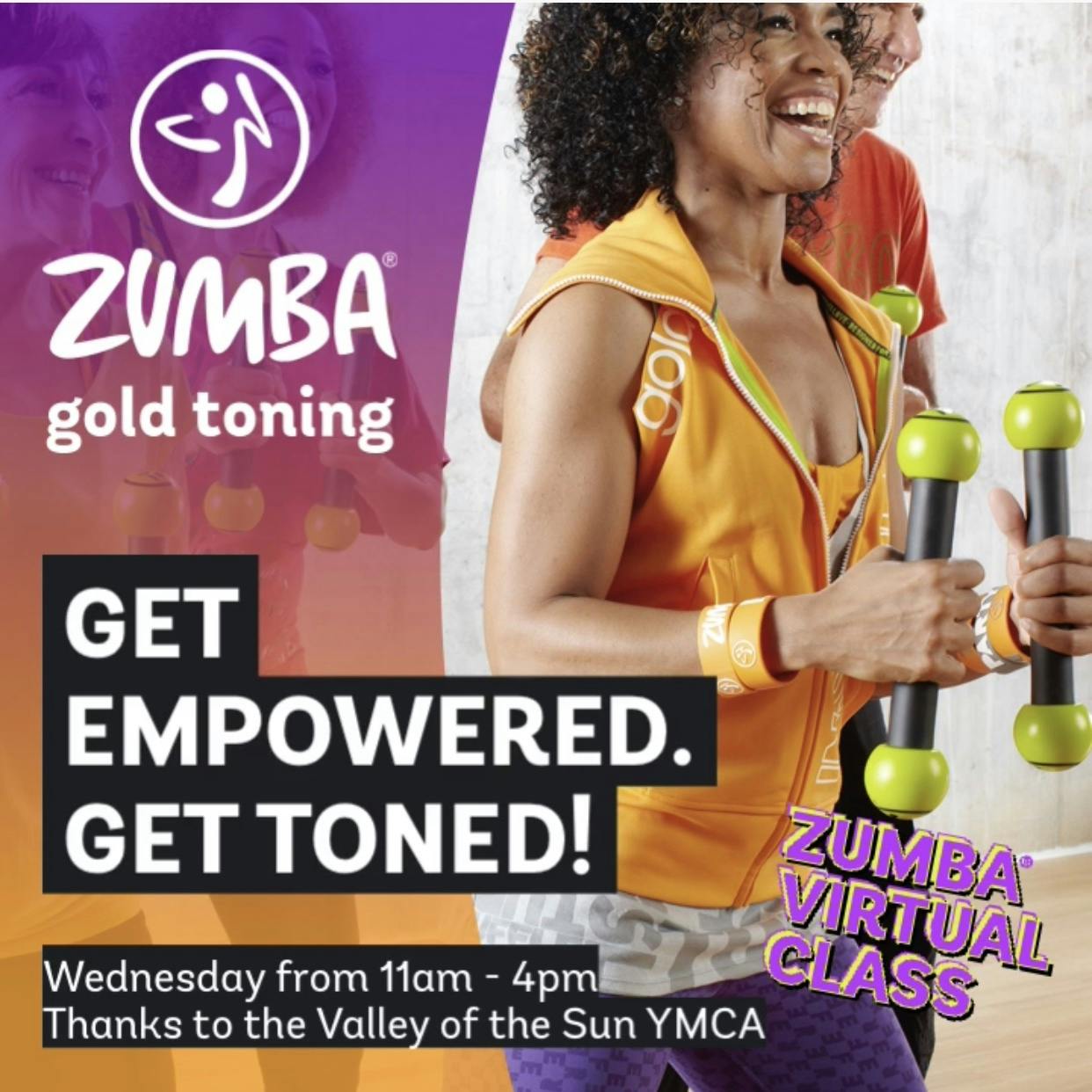 30 Min Zumba GoldToning Class Virtual Online Zumba® Classes