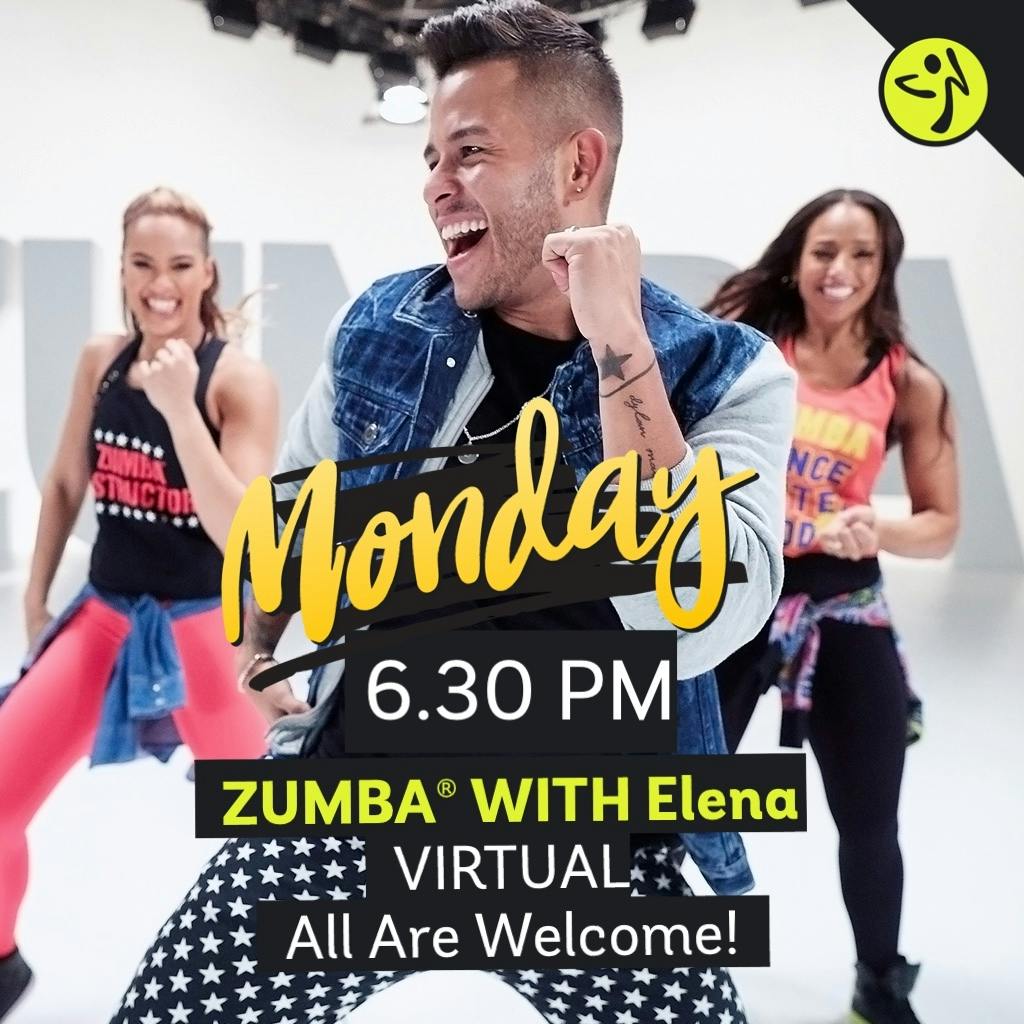 Monday ZUMBA Virtual Online Zumba® Classes
