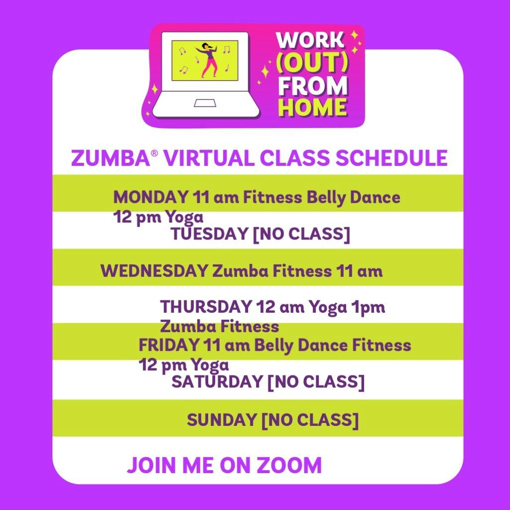My Zumba class Virtual Online Zumba® Classes