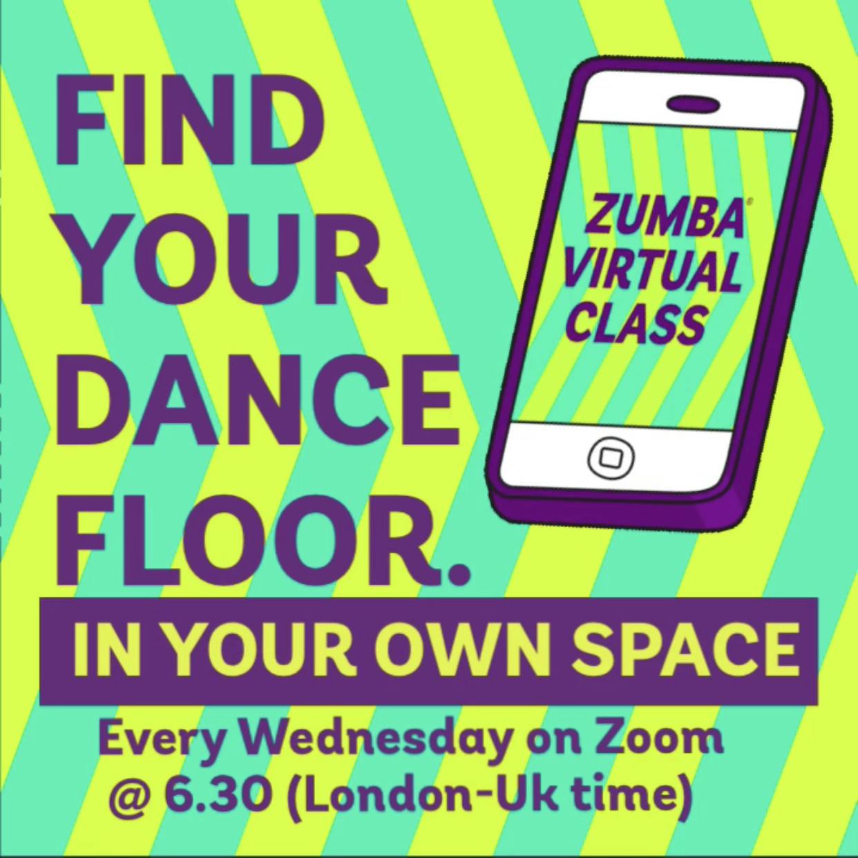 Zumba Wednesday Virtual Online Zumba® Classes