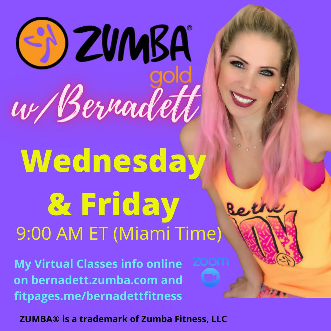 Zumba Gold Friday on Zoom | Virtual Online Zumba® Classes