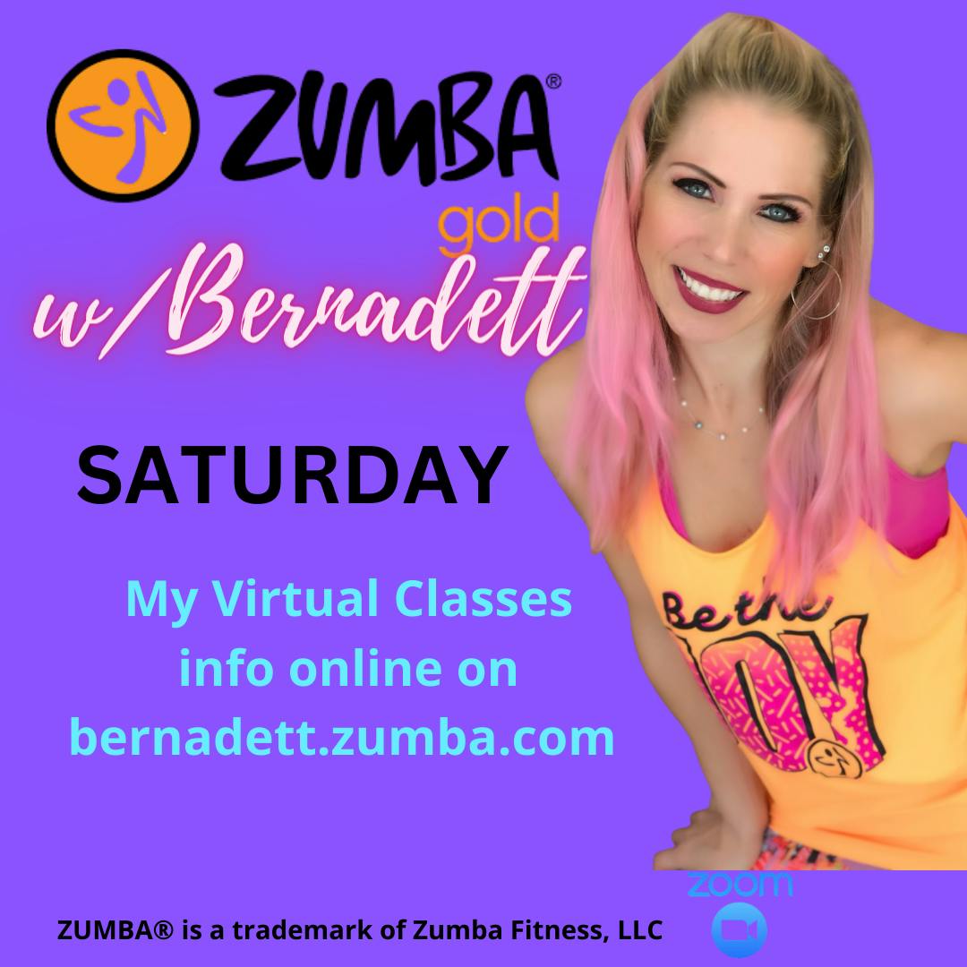 GOLD SATURDAY Virtual Online Zumba® Classes